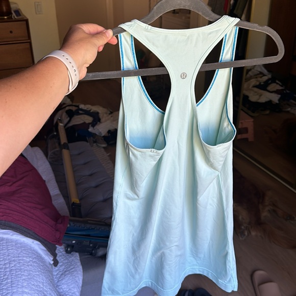 Light turquoise lululemon tank - Picture 2 of 3